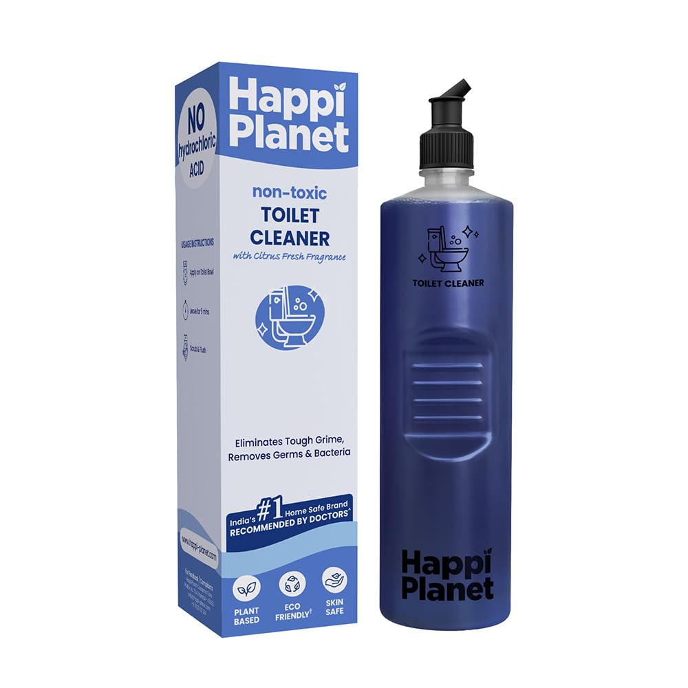 Happi Planet | Organic Disinfectant Toilet Cleaner | 1L | Natural, Non Toxic, Plant Based, Biodegradable, Herbal | Eliminates Tough Grime, Germs & Bacteria | No Toxic Fumes-picture-26