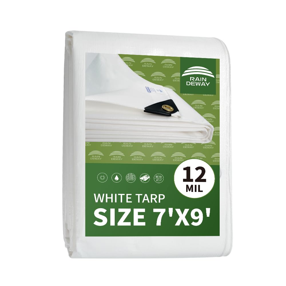 Photo 1 of **STOCK IMAGE IS A REFERENCE ONLY**   Heavy Duty White Tarp - UNKNOWN DIMENSIONS