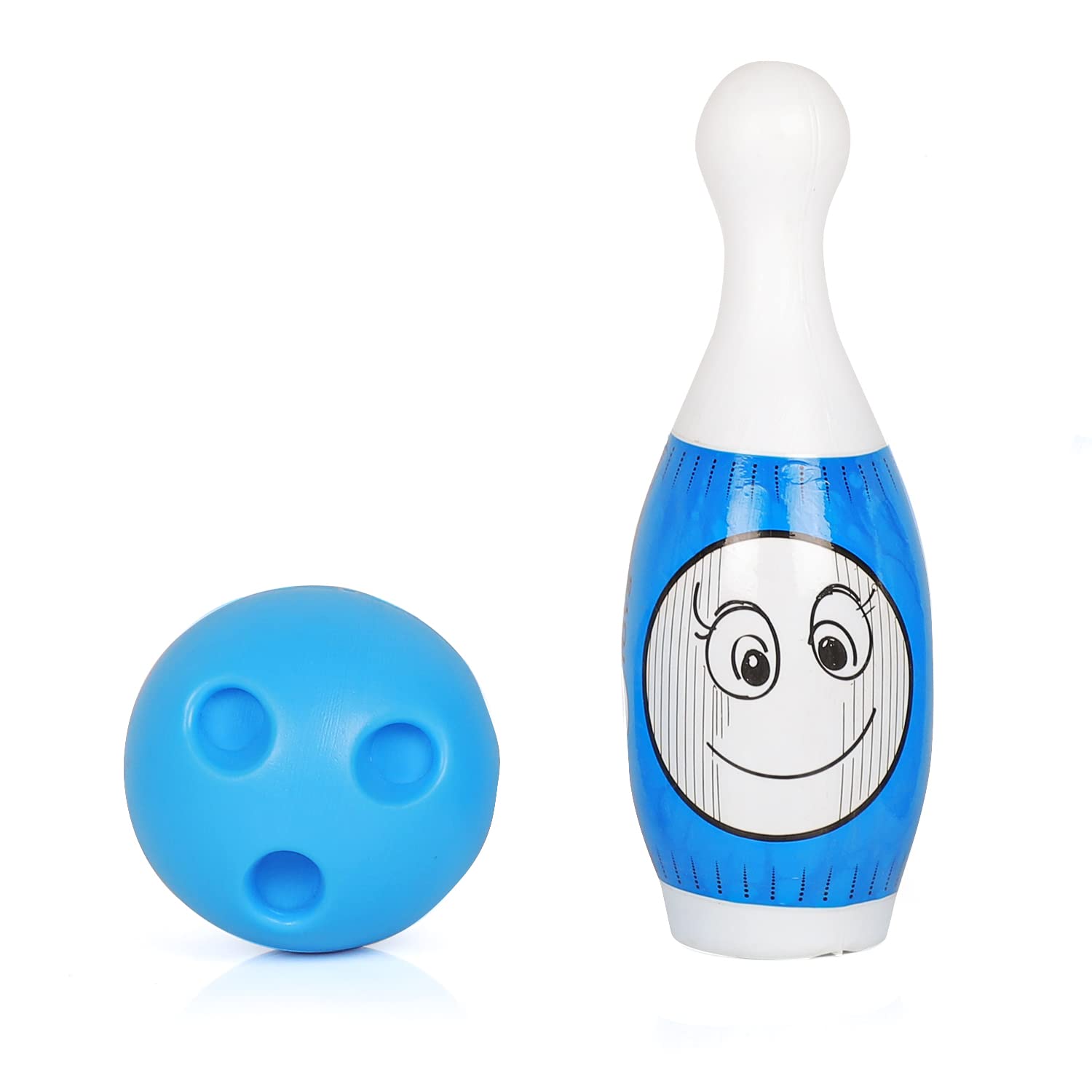DUWOL Kids’ Bowling Game Set – 10 Pins & 2 Balls | Indoor & Outdoor Bowling Toy for Boys & Girls | Fun Activity Game (Blue) 4