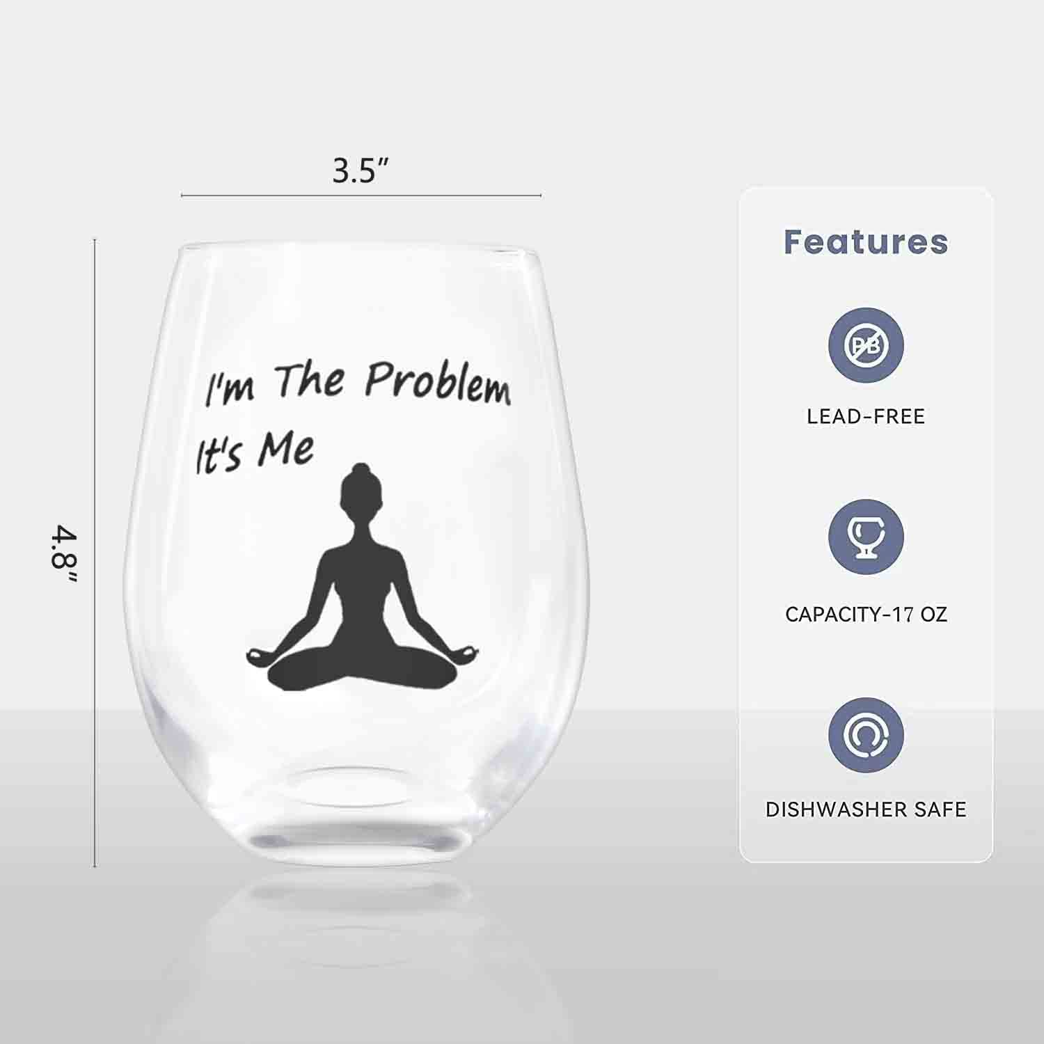Stemless Wine Glass,Yoga Gifts For Women,Taylor Wine Glass, Swift  Fan,Unique Wine Glasses,Funny Gifts For Friends,Him or Her,17OZ (Pack of 1)  : Amazon.co.uk: Home & Kitchen
