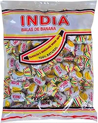 Bala de Banana Índia 100% Natural Sem Glúten Sem Lactose - 600g