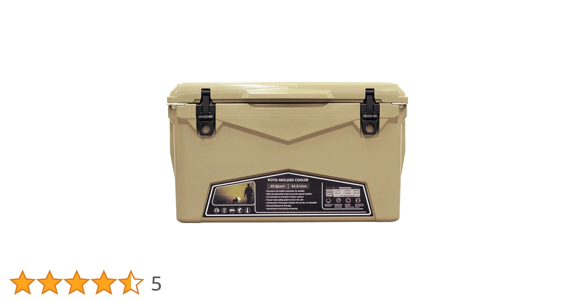 Amazon | mita アイスランド クーラーボックス 45QT (42.6L