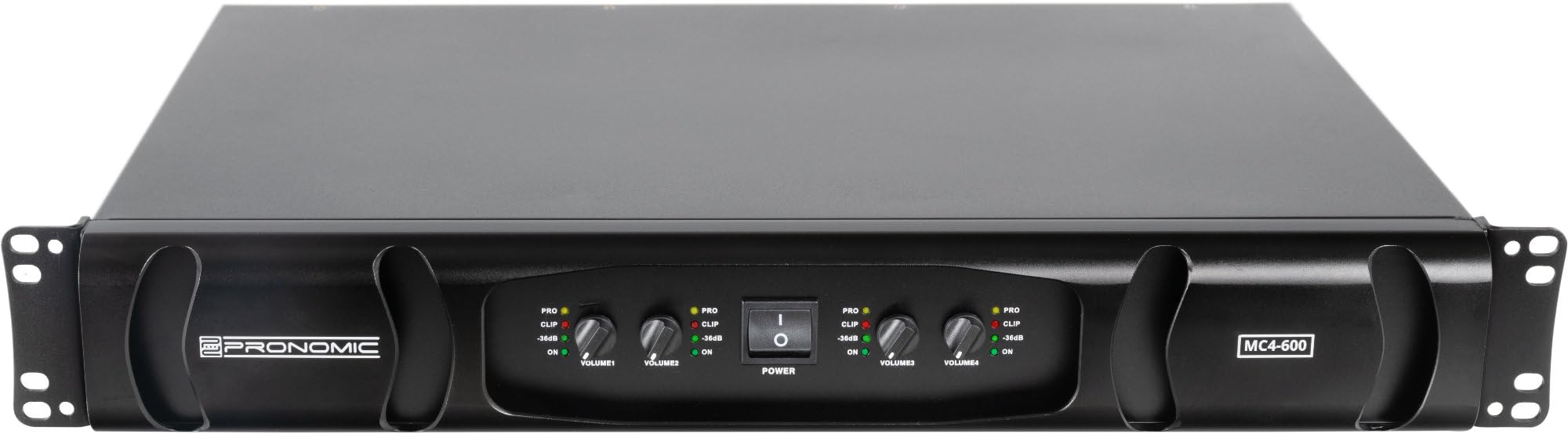 Pronomic MC4-600 Endstufe - Ausgangsleistung (8 Ohm): 4x 600 Watt - Ausgangsleistung (4 Ohm): 4x 900 Watt - Stereo- oder Parallel-Modus - Einstellbare Crossover-Frequenz - Schaltungstyp: Class D