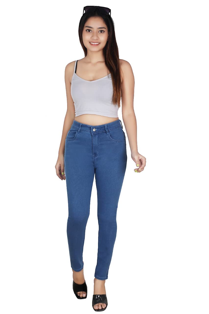 Denim Jeans 12001 for Womens & Girls Stracheble Skinny Fit Jeans