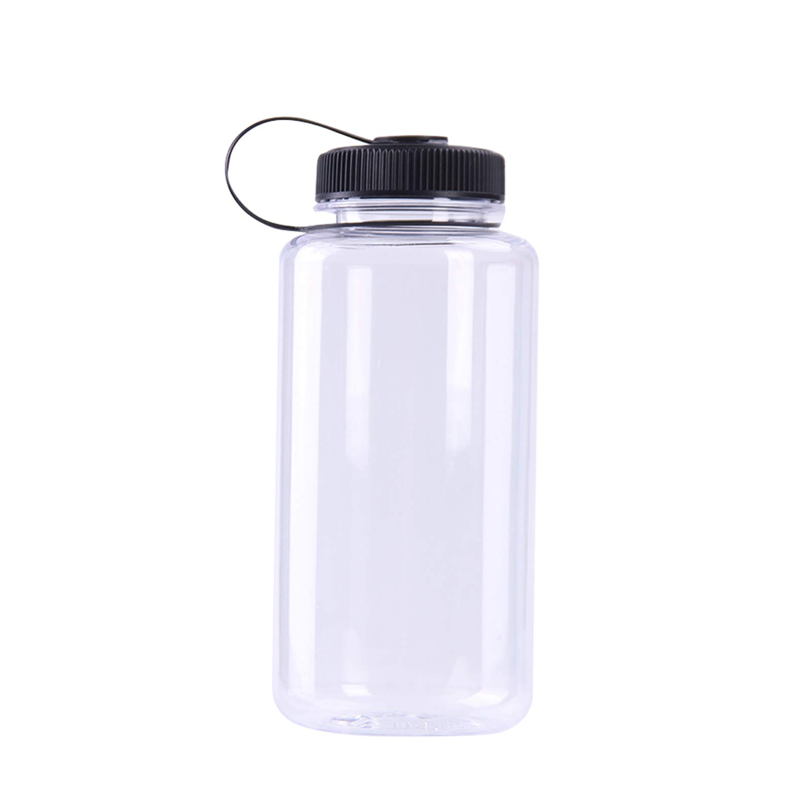 Water Bottle 1000ml Sports Wide Mouth Large Capacity Water Bottle Drink Cup Portable Mug Transparent