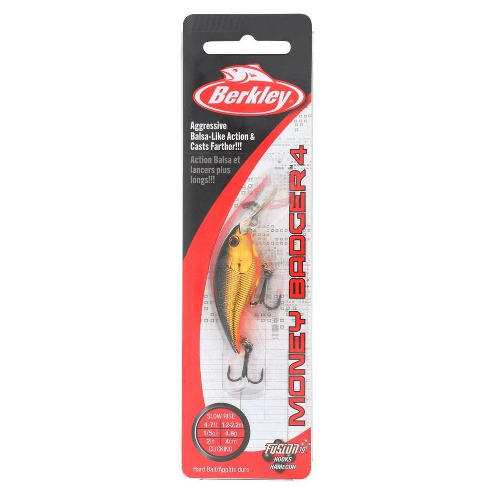 Berkley Money Badger Fishing Lure, Black Gold, 3/16 oz, 1.5in
