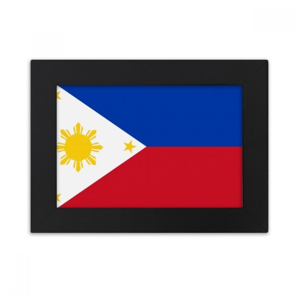 Cadre photo Philippines 10x15 cm en bois noir pour décoration asiatique