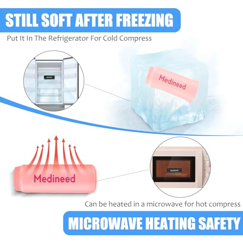 Image of 2PCS Finger Sleeves Gel Ice Pack, Lasting Cold Compress Freeze Sleeve, Reusable Finger Brace Ice Packs for Injuries, Arthritis, Tendonitis, Gout, Sprains, Middle Protectors (Pink)