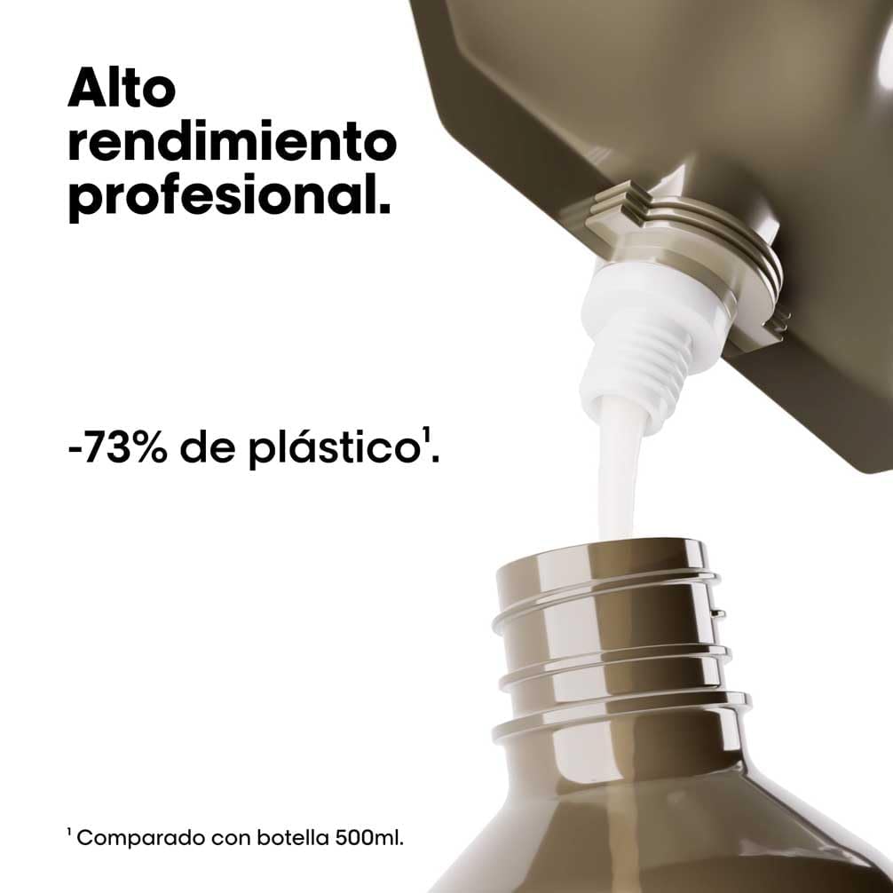 L’Oréal Professionnel, Rutina Con Champú Profesional 300 ml y Recambio 500 ml, Nutre en Profundidad y Fortalece el Cabello, Para Pelo Seco, Fórmula Patentada, Absolut Repair Molecular
