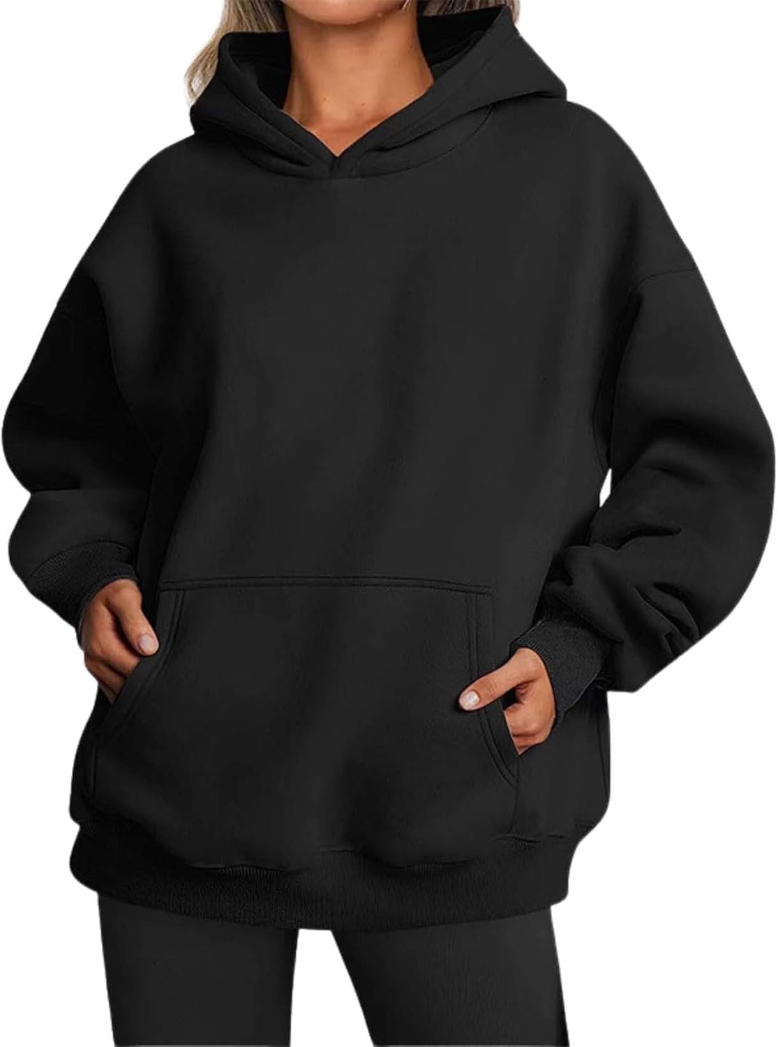 Scapodo Womens Hooded Pullover Sweater Fashion Casual Loose Version With Pockets Spring And Autumn Hooded Sweater