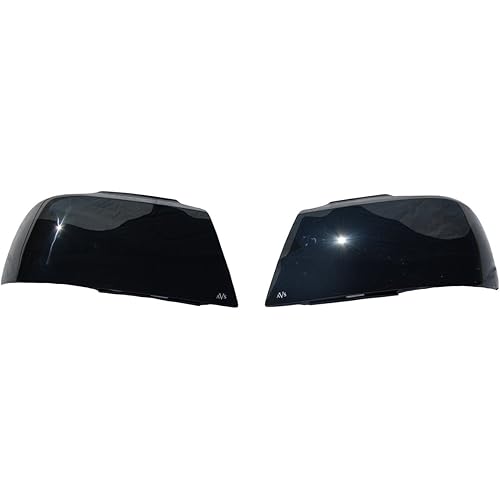 Auto Ventshade (AVS) 37502 Dark Smoke Headlight Covers for 1994-2001 Dodge Ram 1500, 1994-2002 Ram 2500 & 3500, Black