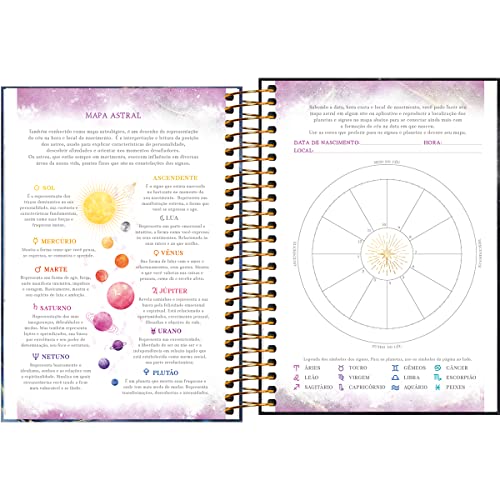 Agenda Espiral Diária 14 x 20 cm Magic 2023 - Preta - Stars Wonder - Tilibra