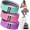 Fabric Resistance Bands for Working Out – Exercise Bands for Women and Men, Booty Bands for Legs and Glute, Yoga, Pilates, Rehab, Fitness and Home Workout