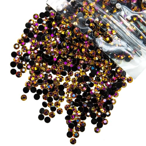 qiipii 5300PCS 3mm Transparent Resin Rhinestones Bulk Flatback Jelly Resin Stones SS10 Clear Bling Diamonds Gems Crystals Tumblers Bottles Charms for Nails Face Eyes Makeup Body Crafts Beauty Decor