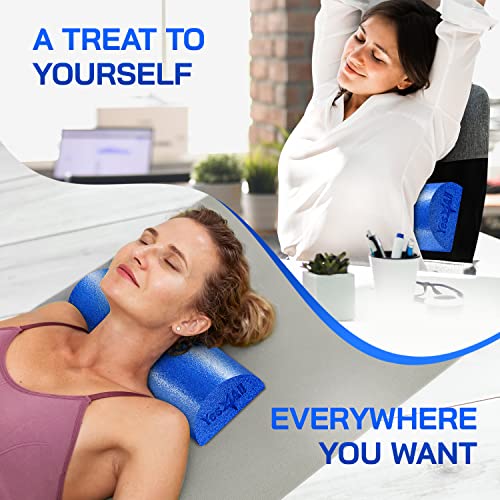 Image of Yes4All Medium Firm Half Foam Rollers for Post-Workout Relaxation, 12 /18 /24 /36 inch PE Foam Roll for Back Massage & Yoga Exercise