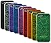 The Friendly Swede Basics - Bundle of 9 Bubble Design TPU Gel Cases + 1 Microfiber Cloth for Apple iPhone 5 5S