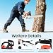 Steeviuzj 52CC Kettensäge Benzin, 2 Takt 7500RPM Benzinkettensägen mit 20 Zoll Schnittdurchmesser, Handgehaltene Gasoline Chainsaw für Holzernte, Gartenarbeit, Rot