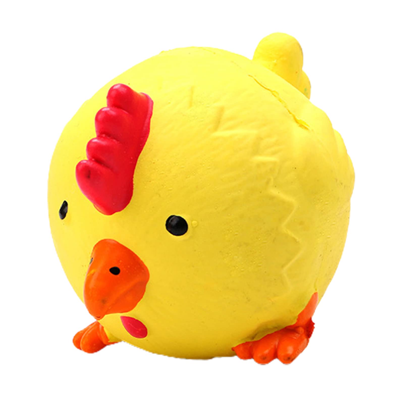 hionre Pet Squeaky Toys,Ox Chick Little Pig Shape Latex Squeaky Dog Chew Toy Relieve Boredom Interactive Dog Supplies Chick