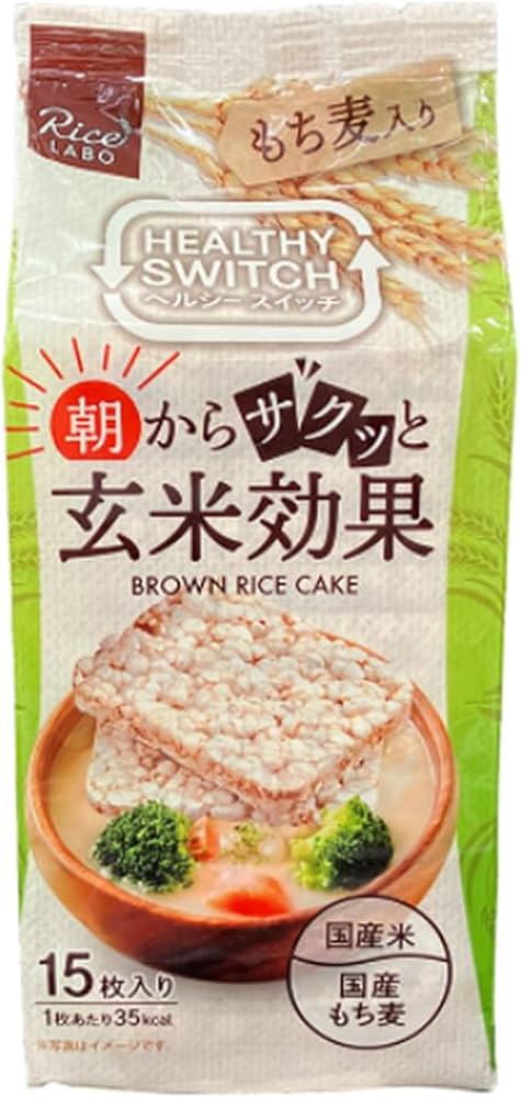 Amazon | 幸福米穀 朝からサクッと玄米効果 ブラウンライスケーキ もち