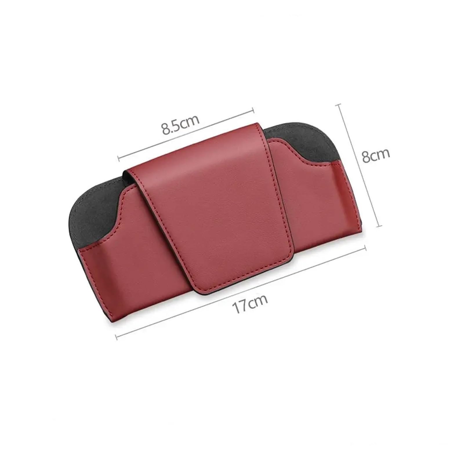 Brillenhalter FüR Auto Magnetische Auto Sonnenbrille Halter Fall Universal Auto Sonnenblende Gläser Box Clip Sonnenbrille Halter Verschluss Brillen Lagerung(Black)
