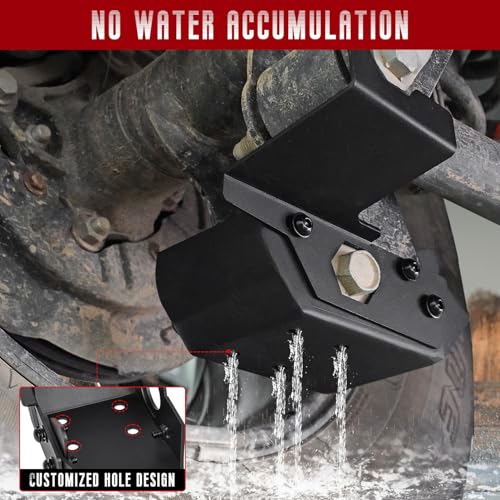 Image of Rear Shock Skid Plate,Back Lower Rock Armor Rear Shock Trailing Arm Skid Plates Guards fit for Ford Bronco 2Doors 4Doors 2020-2024,2PCS