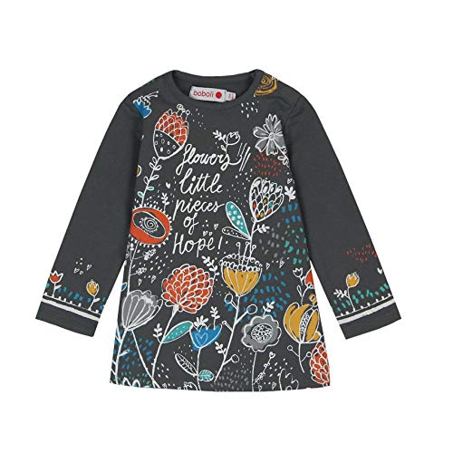 boboli Knit Dress for Baby Girl Vestito, Grigio (Storm 8076), 74 cm Bimba