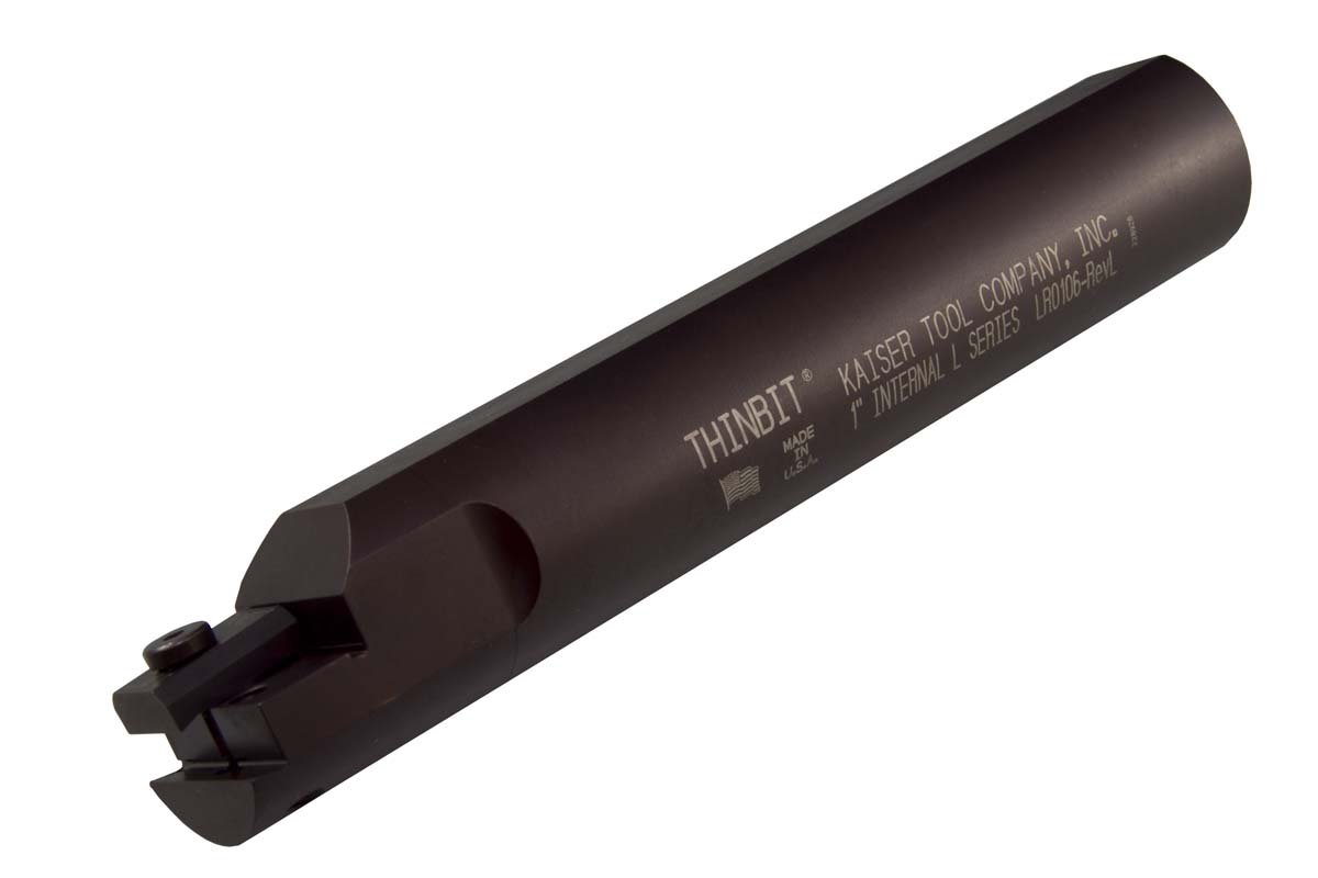 THINBIT LR0106 1 inch Diameter, Round Internal toolholder. Reversible for Left or Right Hand Orientation. Use with Grooving, Turning, chamfering and Threading Inserts.
