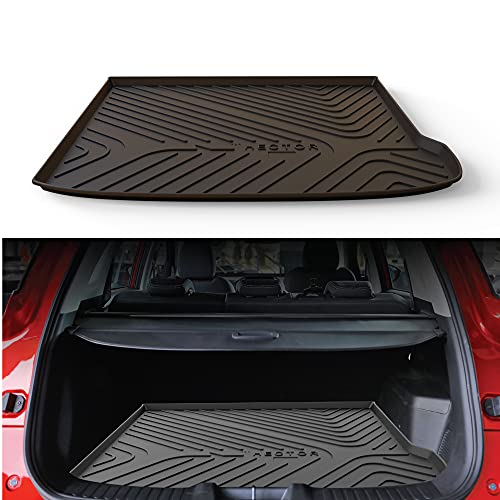 Image of GFX Car Trunk Rear Mat Boot Dicky Mat (After-Market) Compatible with MG Hector ((2019-2021)) Black Custom Fit Heavy Duty TPV Material