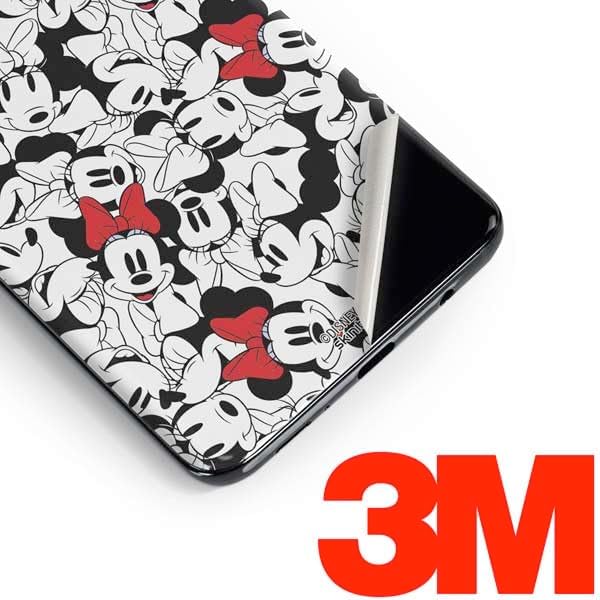 Skinit Decal Phone Skin Compatible with Galaxy S10e - Officially Licensed Disney Minnie Mouse Red Color Pop Face Pattern Design
