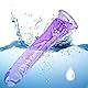 Lila Dildo-Set (16,5 cm/19 cm/24,5 cm)realistische Saugnapf-Dildos (klein/groß/groß)G-Punkt-/P-Punkt-Stimulation, kompatibel mit Strap-On-Geschirr, geeignet für unerfahrene bis fortgeschrittene Nutzer