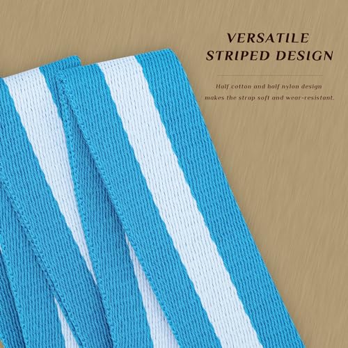 Image of chushui Woven Stripe Purse Straps,Replacement Crossbody Wide Shoulder Adjustable Strap for Bag Handbags