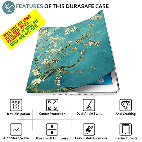Image of DuraSafe Cases for iPad Air 5th 4th 6th 11th [ Air 11 /6 2024 /5 2022 /4 2020 ] A2588 A2316 MYFQ2HN /A MYFM2HN /A MYFR2HN /A MYFN2HN /A MYFQ2HN /A MYFM2HN /A MYFR2HN /A UltraPrinted PC Cover - Blossom