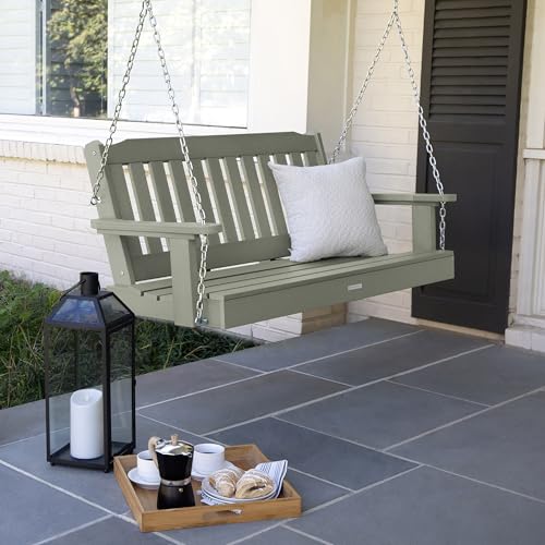 Image of Highwood Lehigh Porch Swing, 4 Feet, Eucalyptus