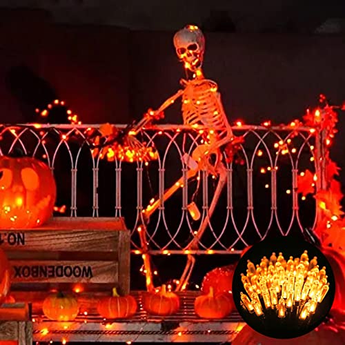 Vtechology 100 Led Motion Sensor Orange & Purple Halloween String Lights,33Ft Usb & Battery Operated Halloween Light String With Spooky Music For Halloween Holiday Indoor Decor thumb #8