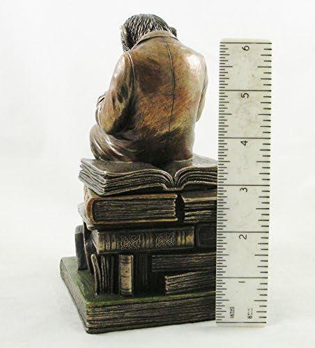 Veronese Darwin's Monkey Sitting on the Theory of Evolution by Charles Darwin Chimpanzee Figurine Statue Ornament