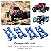Hobbypark Aluminum Suspension Arms Set (Front and Rear) for Traxxas 1/18 LaTrax Teton Upgrades Desert Prerunner, Replace Parts 7630 (4-Pack) (Navy Blue)