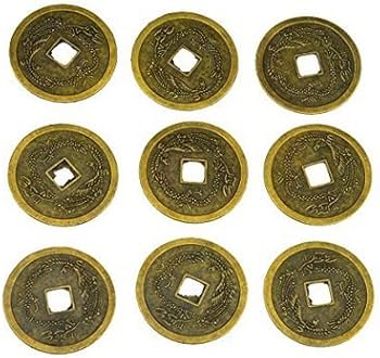 Amazon.co.jp: (イスイ)YISHUI 9PCS 風水 中国古銭 開運 コイン お守り