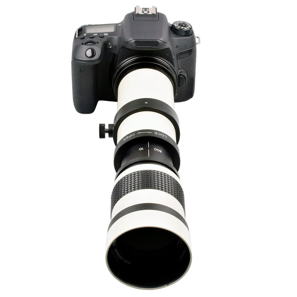 Teleobiektyw z zoomem 420-800 mm F/8.3-16 do montażu T do aparatów DSLR Akcesoria