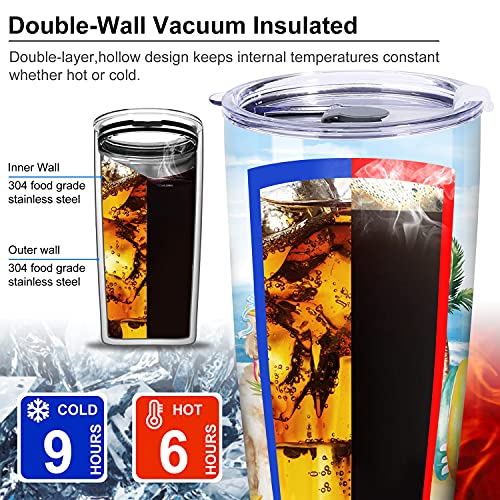 NymphFable 20oz Playa Perro Taza Termo Cafe para Llevar Taza Termica Acero Inoxidable Taza Personalizada - Imagen 6