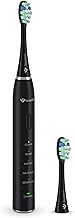 TrueLife SonicBrush Clean30 Sonic Toothbrush, 70,000 Movements per Minute, 5 Modes, 2 Standard Heads, 30 Days on One Charge (Black)