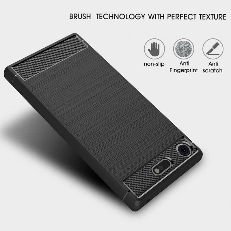 Image of Hybrid Carbon Fiber Back Case for Sony Xperia XZ1 (Black)