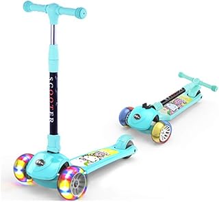 GAOTTINGSD Scooters for Kids Scooters for Adults Scooter For Kids 3 Wheel Kick Scooter Foldable,Adjustable Height 5cm Flashing Wheel,Maximum Load Of 80 Kg