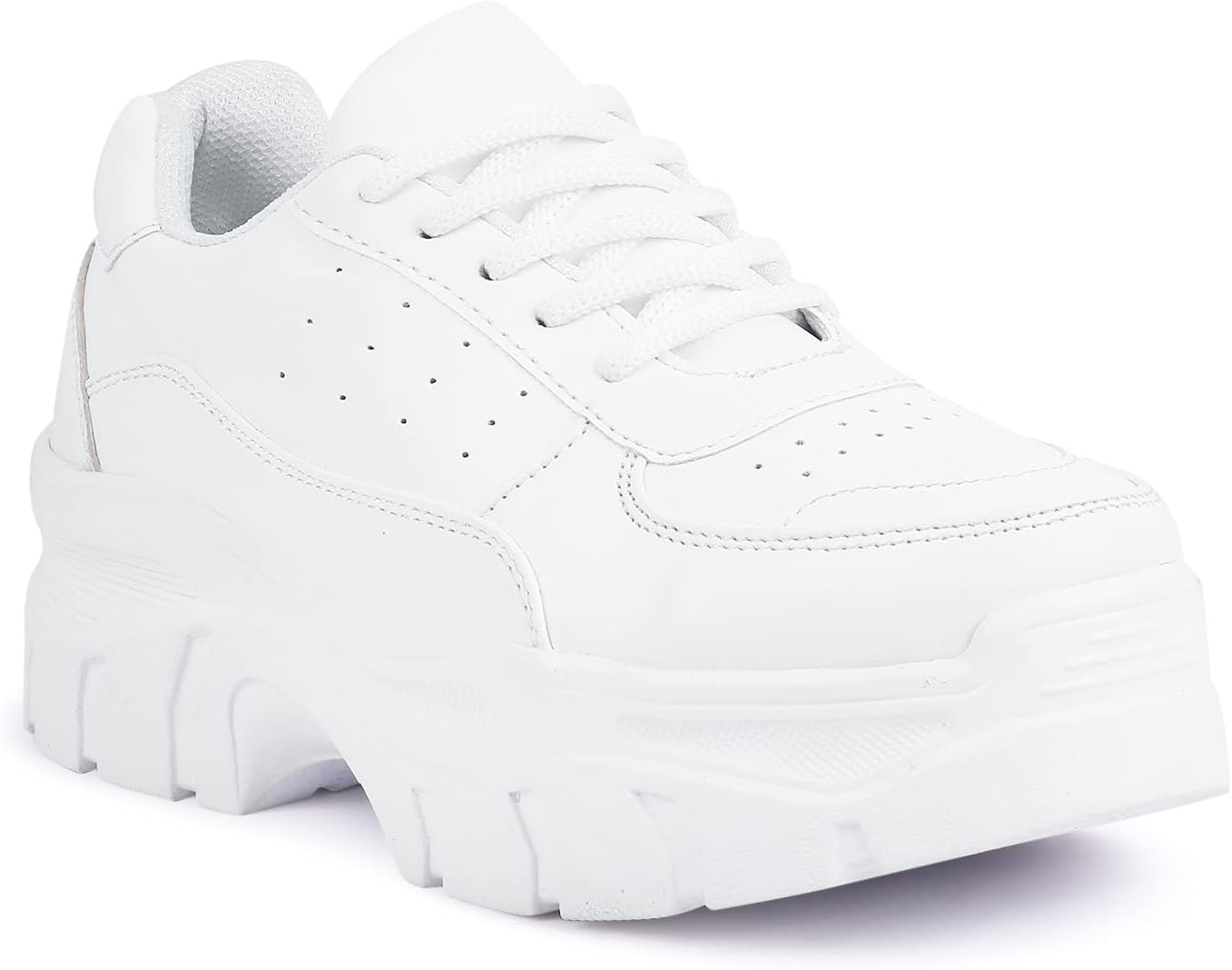 Vendoz Women White Casual Sneakers