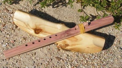 Key of A 6-Hole Unfinished Cedar Native American Style Flute