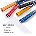 Raquex Evolve Racket Overgrip Tape - 5 Pack Multicoloured Racquet Over Grip - Anti Slip Overgrip for Tennis Racket, Badminton, Squash - Recyclable Cardboard Outer Packaging