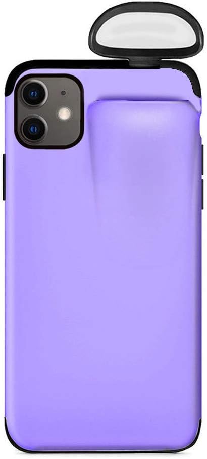 2 in 1 Wireless Headset Set Protection Cell Phone Cases Compatible with iPhone 11 and Compatible with AirPods