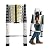 ZhanGe 12.5FT Folding Ladder - Aluminum Telescopic Extension Soft Close Climb Folding Step Ladder Extends - Climb Up to Loft or Attic w/Multi-Functional Work Ladders - 150kg Load, En131 Safety