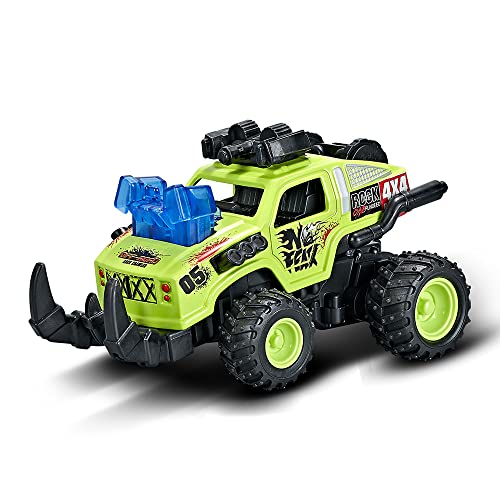 Gilumza Pull Back Crash Car Toys Battle Explosion Bumper Cars, Monster Trucks For Kids, Pullback Armored Fighting Vehicles Toy For Boys (Green) #TOP20