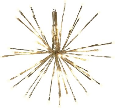 Celebrations LED Warm White Gold Radiant Blast 16 in. Pathway Decor