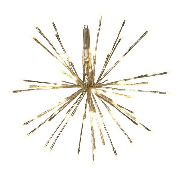 Celebrations LED Warm White Gold Radiant Blast 16 in. Pathway Decor by CELEBRATIONS - Used condition - US$6.63